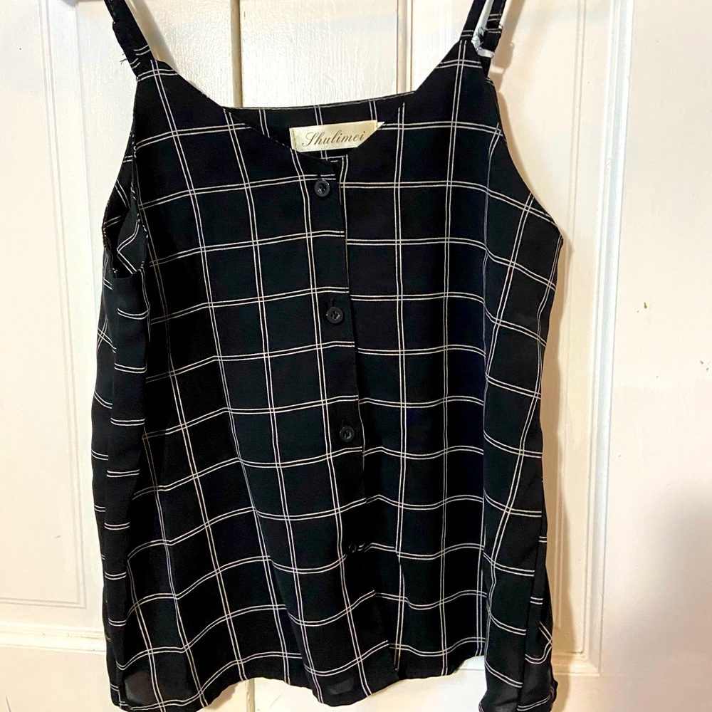 Black and white tank top with bottoms